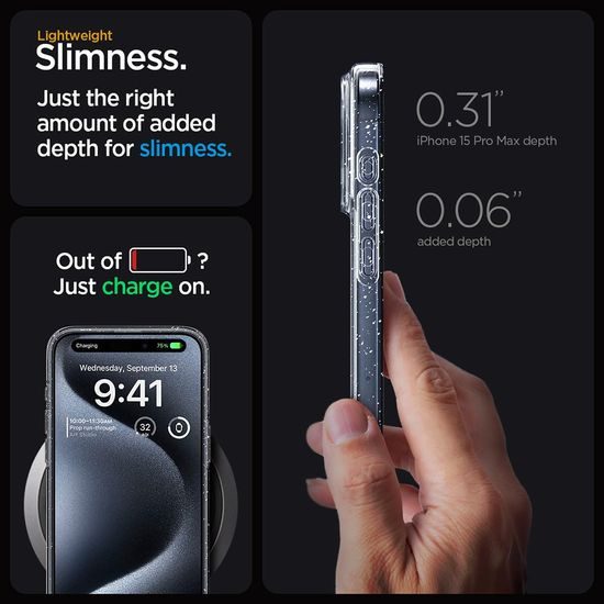 Xiaomi 17T dėklas – Techsuit SparkleSkin – skaidrus