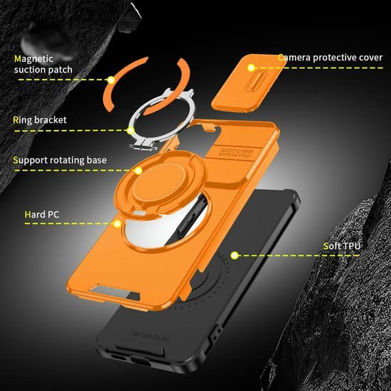 Θήκη Camslide Stand, Samsung Galaxy S26 Plus, πορτοκαλί