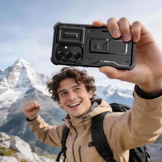 Tech-Protect Kevlar Cam+ pouzdro, 2 kusy, Samsung Galaxy S26, černé