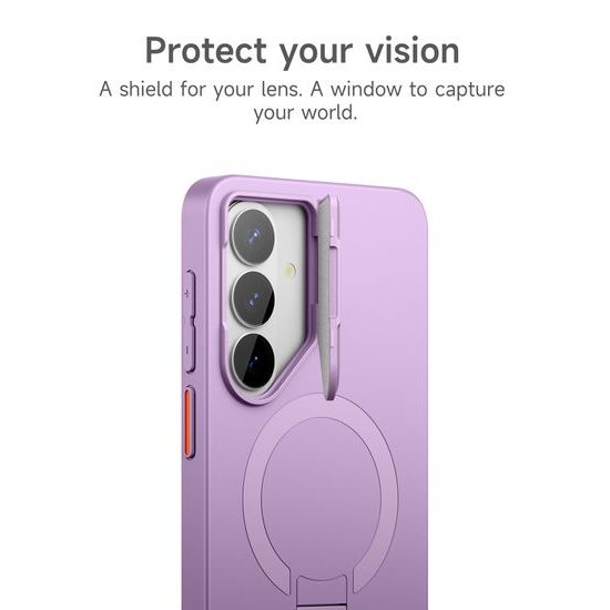 Suritch MagSafe Kickstand Camprotector tok Samsung Galaxy S26 Plus, lila