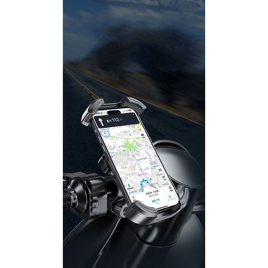 JP univerzální držák telefonu na řídítka kola a motocyklu, BH04, černý
