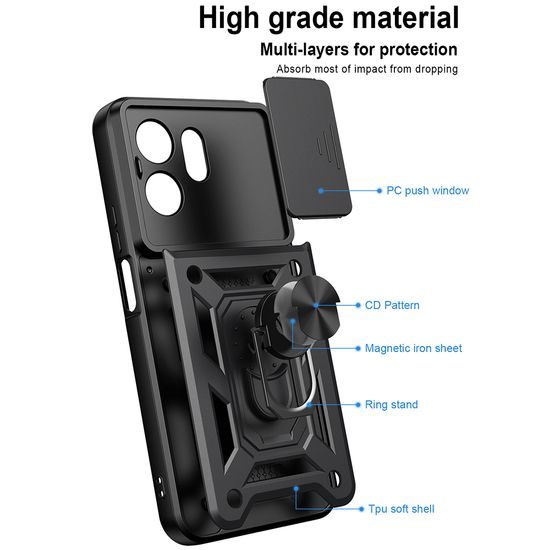Honor 600 Smart ümbris – Techsuit CamShield – must