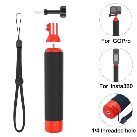 Floaty Hand Grip Pro – Πλωτή λαβή για GoPro, Insta360 και action cameras (σπείρωμα 1/4")