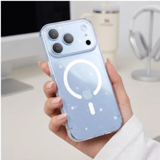 Tech-Protect FlexAir MagSafe Case für iPhone 17 Pro Max / 18 Pro Max - Flexibles TPU Schutzhülle - Glitter