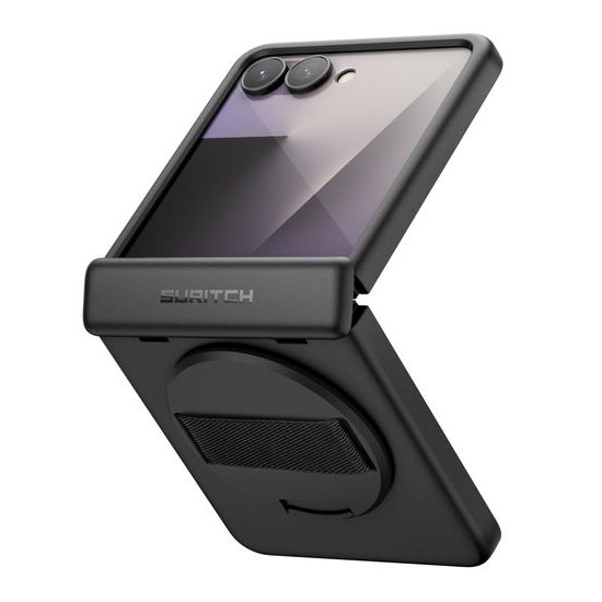 Suritch 360° Kickstand θήκη Samsung Galaxy Z Flip 7, μαύρη
