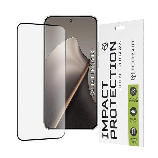 Techsuit 111D Σκληρυμένο γυαλί, Xiaomi 15T, μαύρο