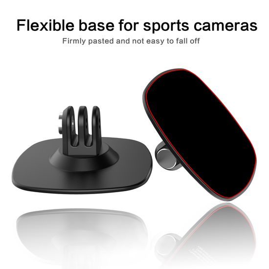 Flexible Helmet Mount – Καμπύλη αυτοκόλλητη βάση για action cameras (6,5 × 6,5 cm)