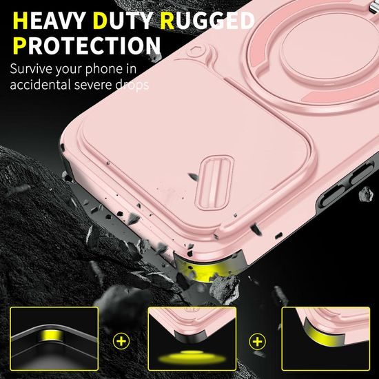 Θήκη Camslide Stand, Xiaomi 17T Pro, ροζ