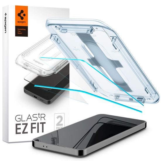 Spigen Glass.TR EZFit с апликатор, 2 броя, Закалено стъкло, Samsung Galaxy S24 / S25
