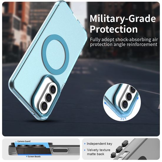 Techsuit CandyCase MagSafe, Samsung Galaxy A37 5G, modrý