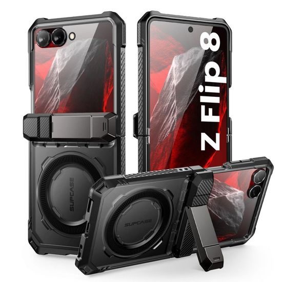 Supcase UB Grip Mag MagSafe, Samsung Galaxy Z Flip 8, černý