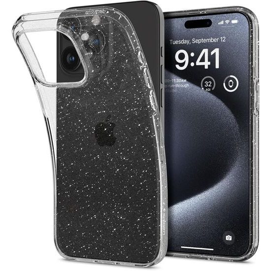 Spigen Liquid Crystal carcasă pentru mobil, iPhone 15 Pro, Glitter Crystal