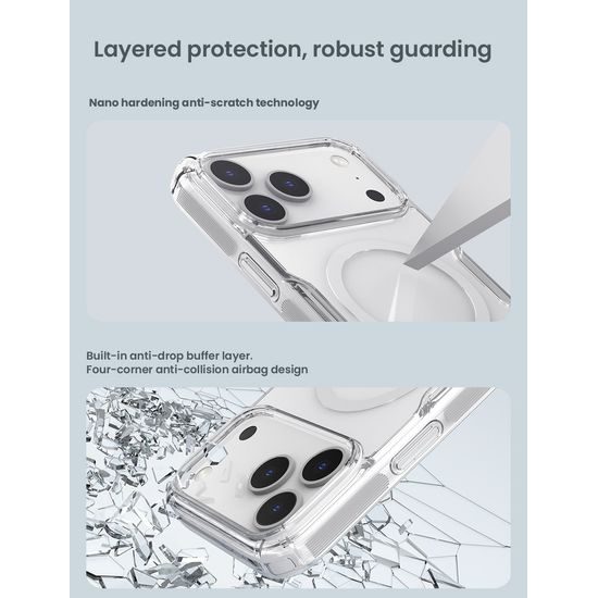 Nillkin Nature TPU PRO Magnetic Θήκη, iPhone 17 Pro Max, διάφανη