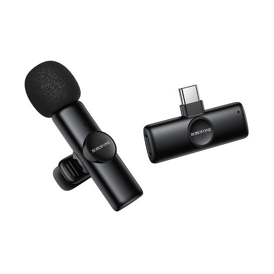 Borofone BFK16 Brezžični mikrofon USB-C, črn