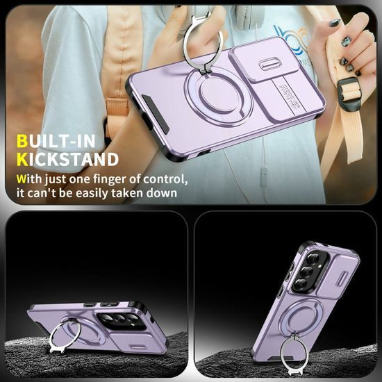 Θήκη Camslide Stand, Samsung Galaxy S26 Plus, μωβ