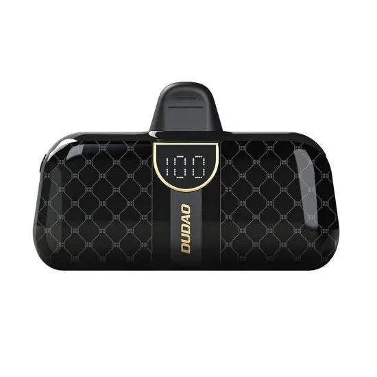 Dudao K20SL Mini powerbank σε σχήμα τσάντας, Lightning, 5000mAh, μαύρο