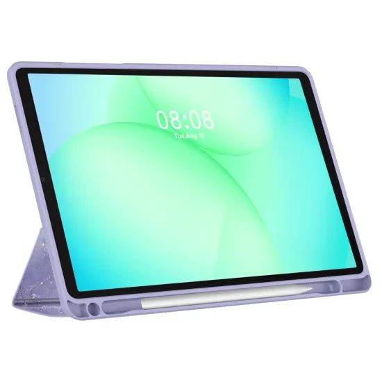 Θήκη Tech-Protect SC Pen Hybrid Samsung Galaxy Tab A9+ / A11+ 11.0 X210 / X215 / X216 / X230 / X235 / X236, βιολετί μάρμαρο