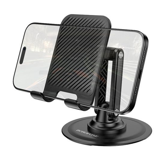 Borofone Tischhalterung Admirado (BH128) für Smartphones 4,5–7 Zoll - Faltbarer Handyständer - Schwarz