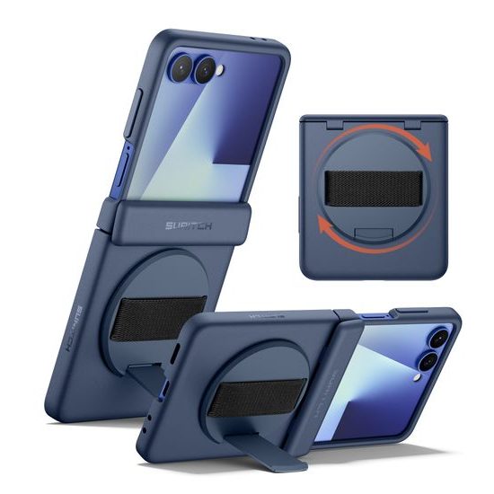 Suritch 360° Kickstand θήκη Samsung Galaxy Z Flip 7, μπλε