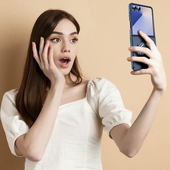 Camslide Stand etui, Samsung Galaxy Z Flip 7, modro