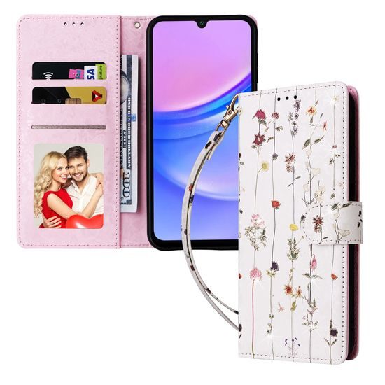 Magnet Case, Samsung Galaxy A16, lúčne kvety
