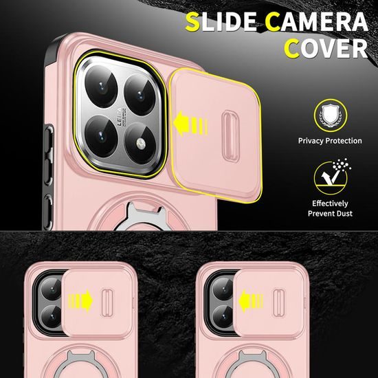 Θήκη Camslide Stand, Xiaomi 15T, ροζ