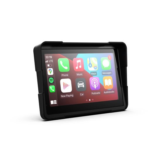 7" Motociklistički zaslon s bežičnim CarPlay i Android Auto, dualnom Full HD kamerom i brzootpusnim nosačem