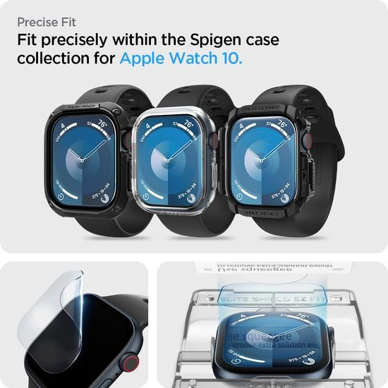 Spigen Elite Shield Ez Fit 2 ochranná skla, Apple Watch 10 / 11 (46 mm)