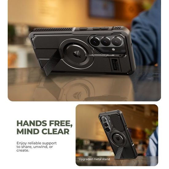 Dexnor MagSafe 360 Kickstand Camprotector калъф Samsung Galaxy S26, черен