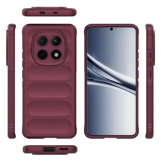 Θήκη Wency Magic Shield, Xiaomi Redmi Note 15 5G, μπορντό