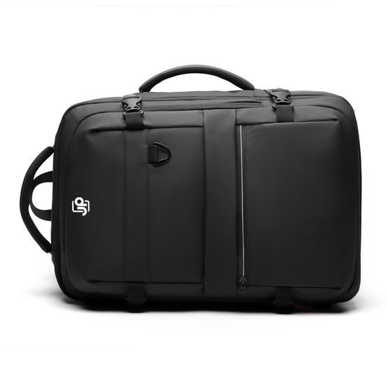 JP Rucksack B15 für Alltag und Freizeit - 48x33x20~25 cm - Schwarz