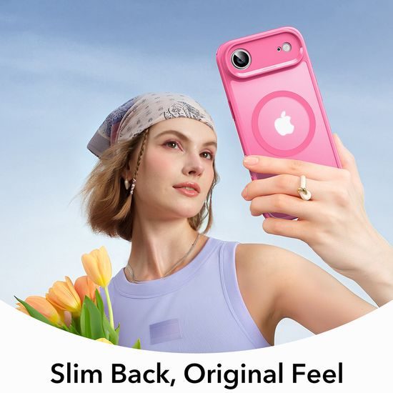 Θήκη ESR Classic Hybrid HaloLock MagSafe, iPhone Air, ματ ροζ