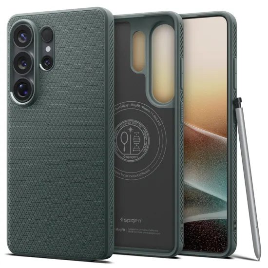 Spigen Liquid Air Mag Hoesje - MagSafe geschikt - Samsung Galaxy S26 Ultra - Groen