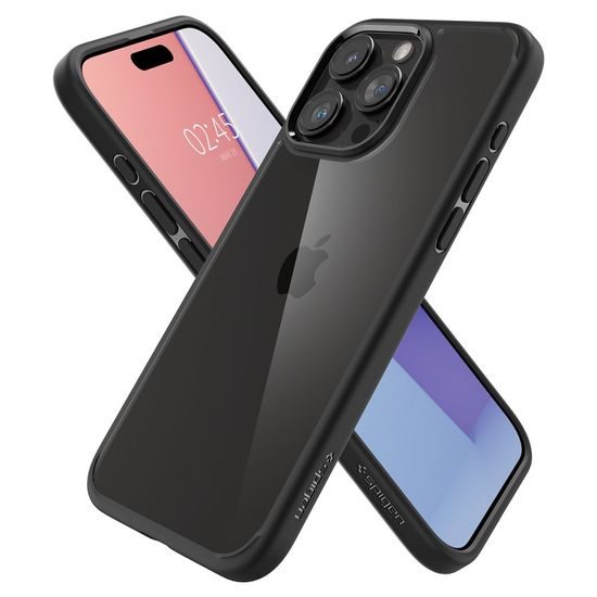 Spigen Ultra Hybrid Θήκη Κινητού, iPhone 15 Pro Max, ματ μαύρο