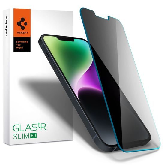 Spigen Glas.TR Slim Privacy Folie de sticlă securizată, iPhone 13 / 13 Pro / 14