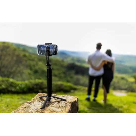 Selfie bot FIXED Snap XL állvánnyal és vezeték nélküli kioldóval, 1/4 colos menet, fekete