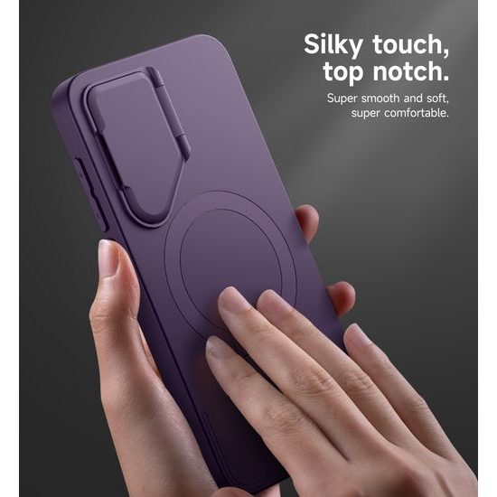 Suritch MagSafe Kickstand Camprotector Θήκη Samsung Galaxy S25, Μωβ