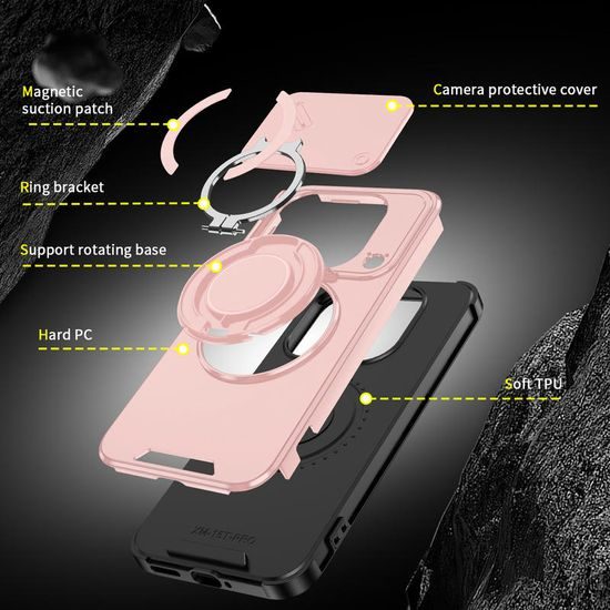 Θήκη Camslide Stand, Xiaomi 15T Pro, ροζ