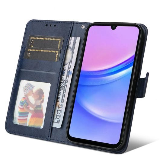 Samsung Galaxy A18 klappümbris magnetiga – sinine