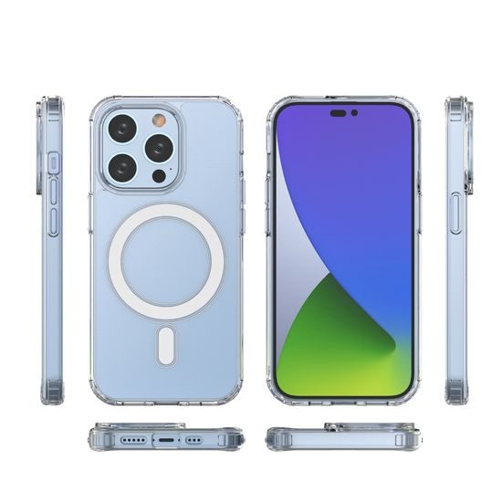 Clear Magnetic Case MagSafe, iPhone 15 Pro Max, átlátszó