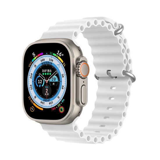 Dux Ducis Strap λουράκι, Apple Watch 8 / 7 / 6 / 5 / 4 / 3 / 2 / SE 1 / 2 / 3 (41 / 40 / 38 mm), λευκό