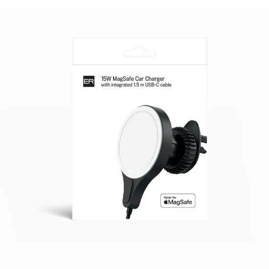 ER POWER MagSafe φορτιστής αυτοκινήτου, 15 W, μαύρο