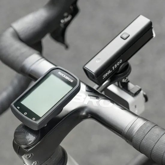 Rockbros WT-2 Fahrradcomputer-Halterung mit Platz für AirTag - Schwarz