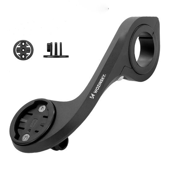 Wozinsky WUG-01B Suport de ghidon pentru ciclocomputer Garmin / cameră și lumină, negru