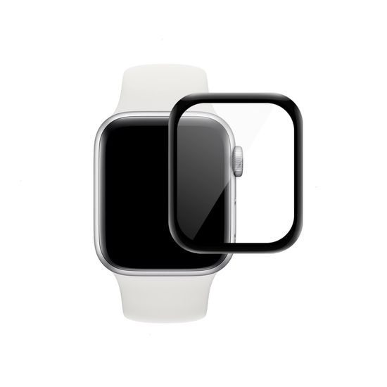 JP Watch Glass hibridno staklo, Apple Watch 4 / 5 / 6 / SE 1 / 2 / 3 (44 mm), crno