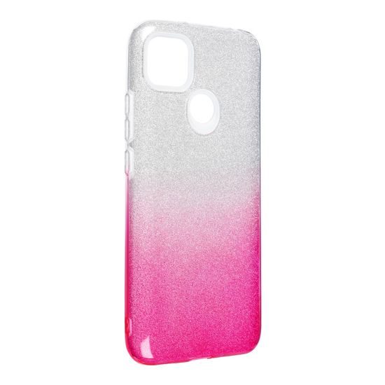 Husă Forcell Shining, Xiaomi Redmi 9, roz argintie