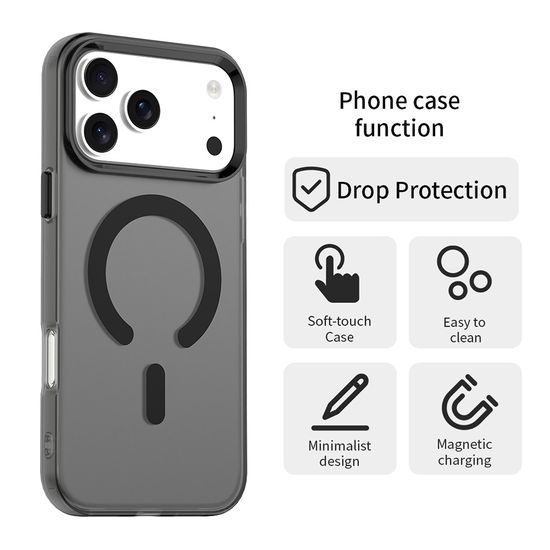 Techsuit CandyCase MagSafe, iPhone 17 Pro Max, μαύρο