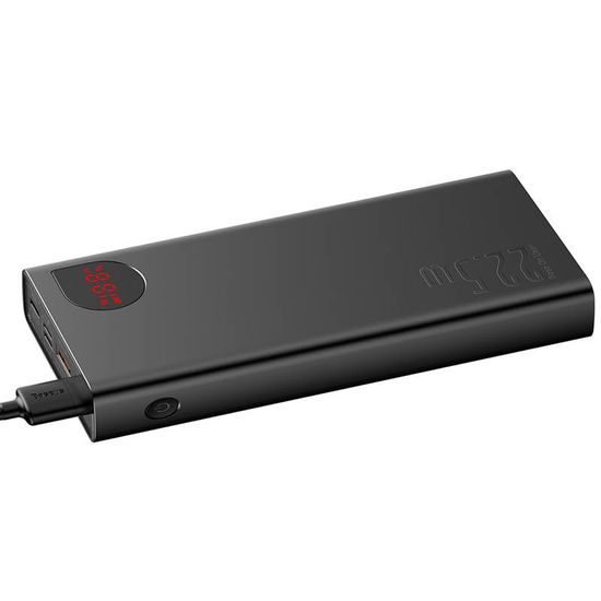 Baseus Adaman Metal Powerbanka 20000mAh, 22,5W, černá