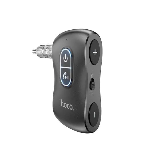 Hoco E73 Pro Journey FM adó, Bluetooth, AUX, fekete, fekete