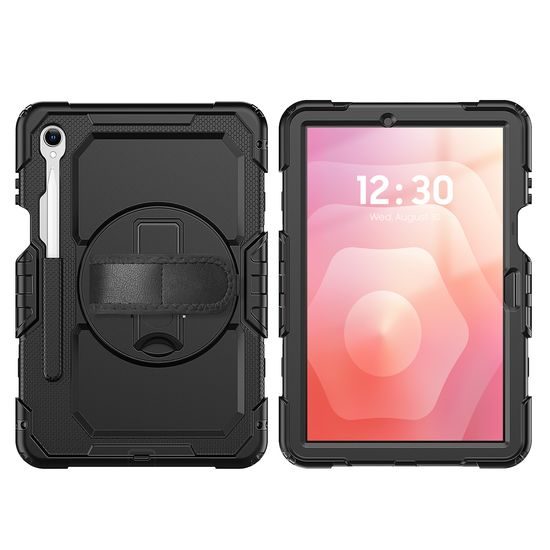 JP Solid360 θήκη για tablet, Samsung Tab S11, μαύρη